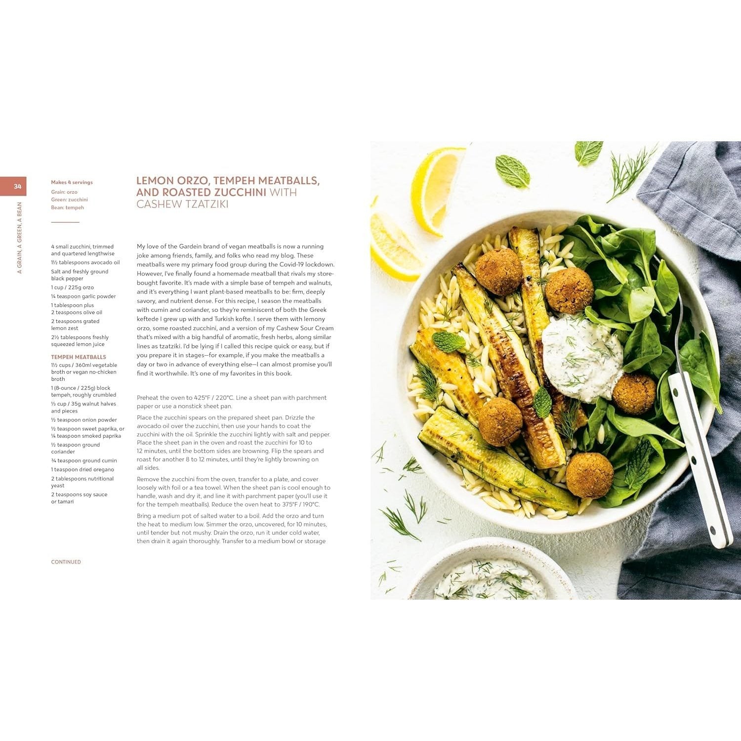 A Grain, a Green, a Bean: One Simple Formula, Countless Meatless Meals [A Plant-Based Cookbook] (Spiral Bound)