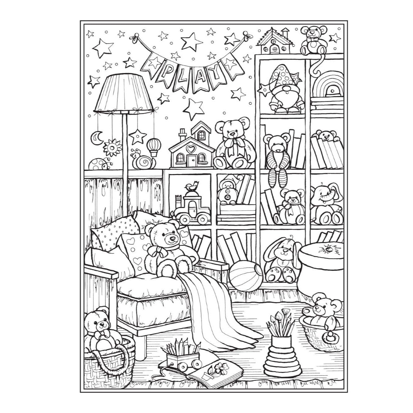 Creative Haven Cozy Corners Coloring Book