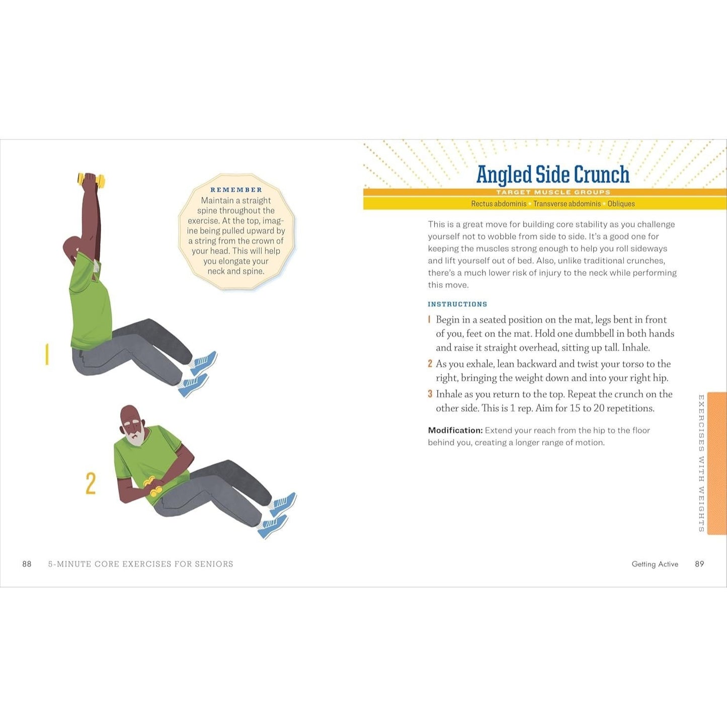 5-Minute Core Exercises for Seniors: Daily Routines to Build Balance and Boost Confidence (Spiral Bound)