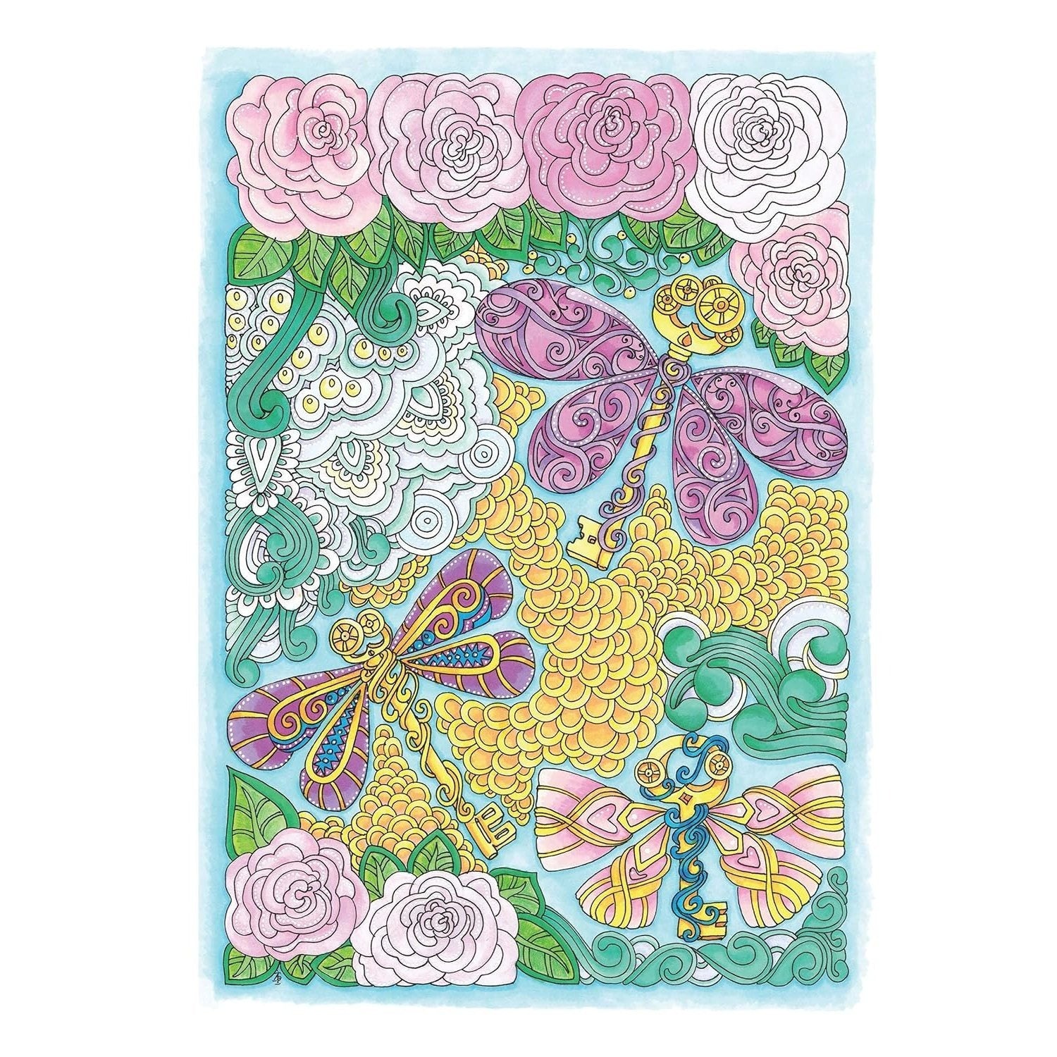 Creative Haven Entangled Dragonflies Coloring Book