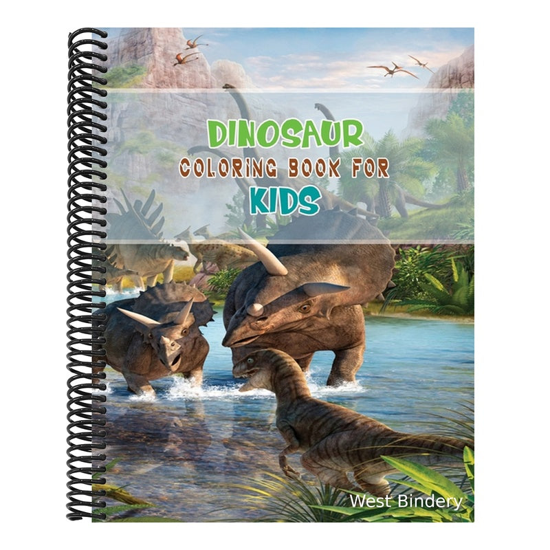 Dinosaur Coloring Book For Kids: A Dinosaur Activity Book Adventure for Boys & Girls, Ages 2-4, 4-8 (25 pages 8.5" X 11")