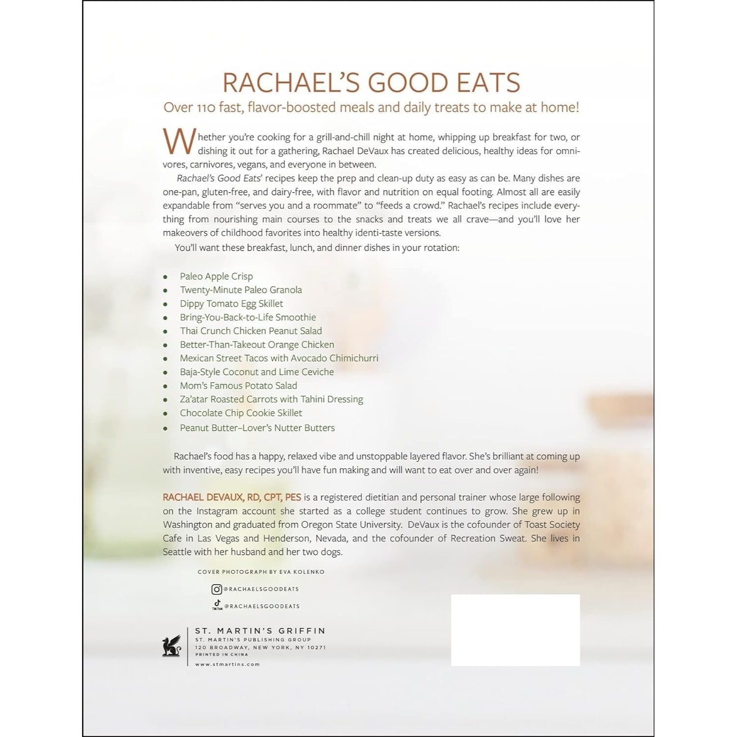 Rachael's Good Eats: Easy, Laid-Back, Nutrient-Rich Recipes (Spiral Bound)
