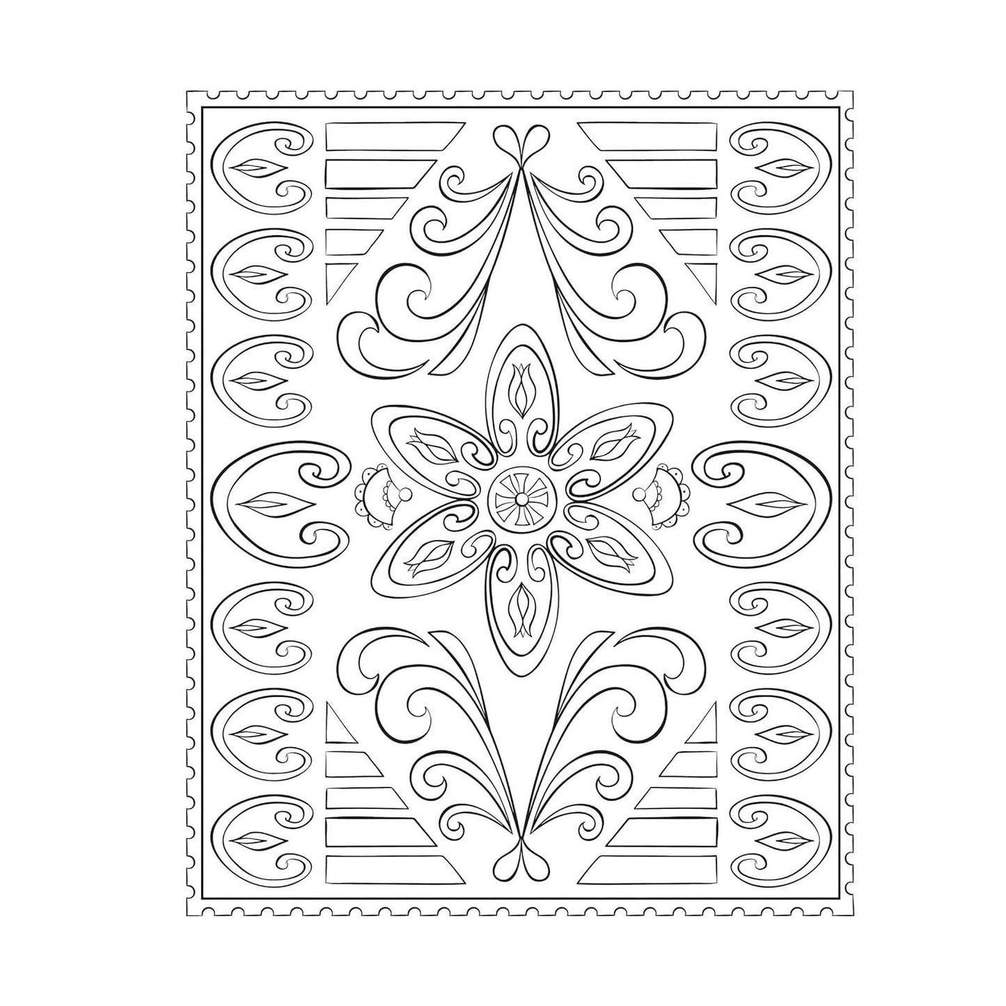 Creative Haven Scandinavian Folk Art Coloring Book