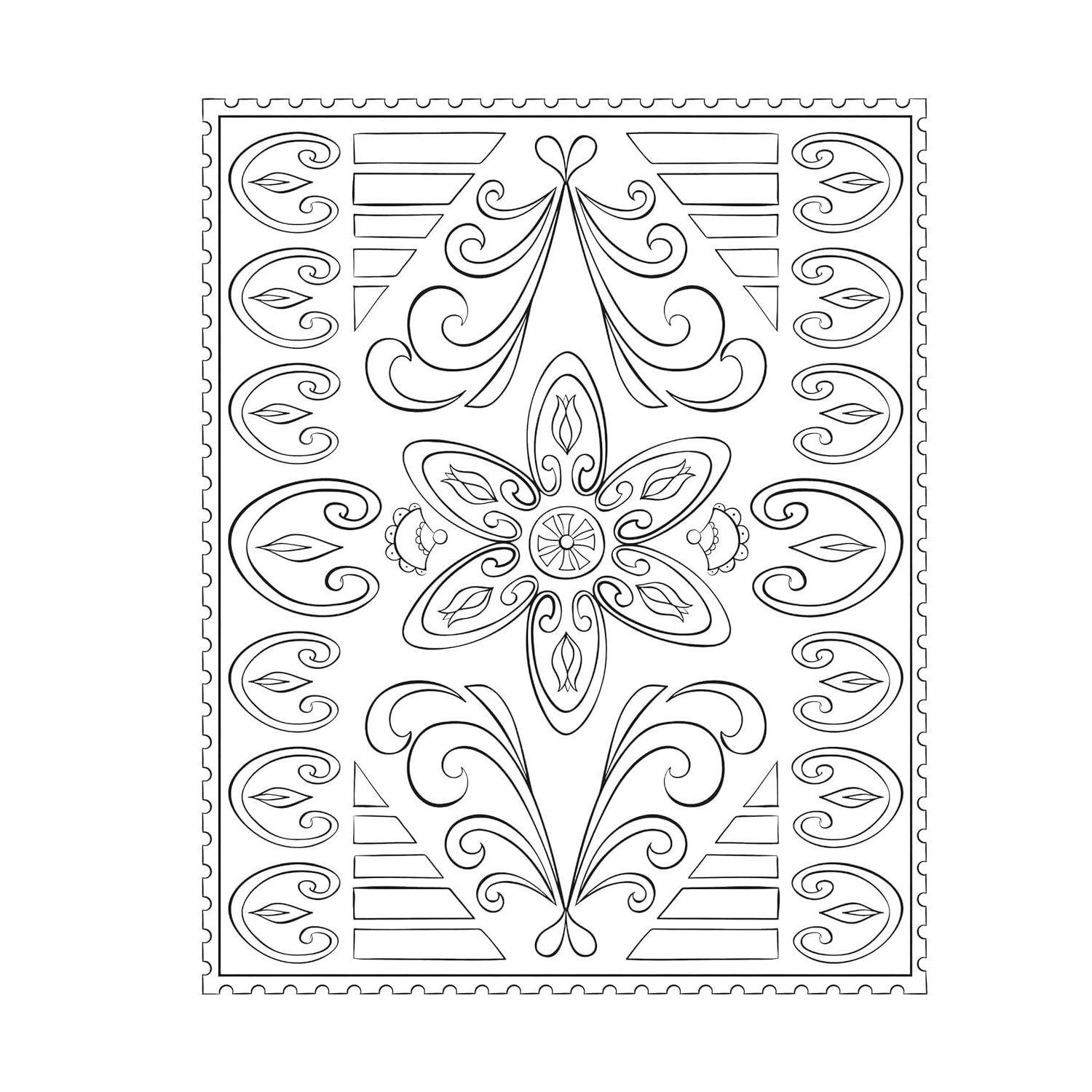 Creative Haven Scandinavian Folk Art Coloring Book