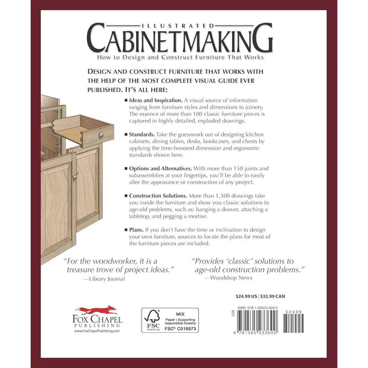 Illustrated Cabinetmaking: How to Design and Construct Furniture That Works (American Woodworker) (Spiral Bound)