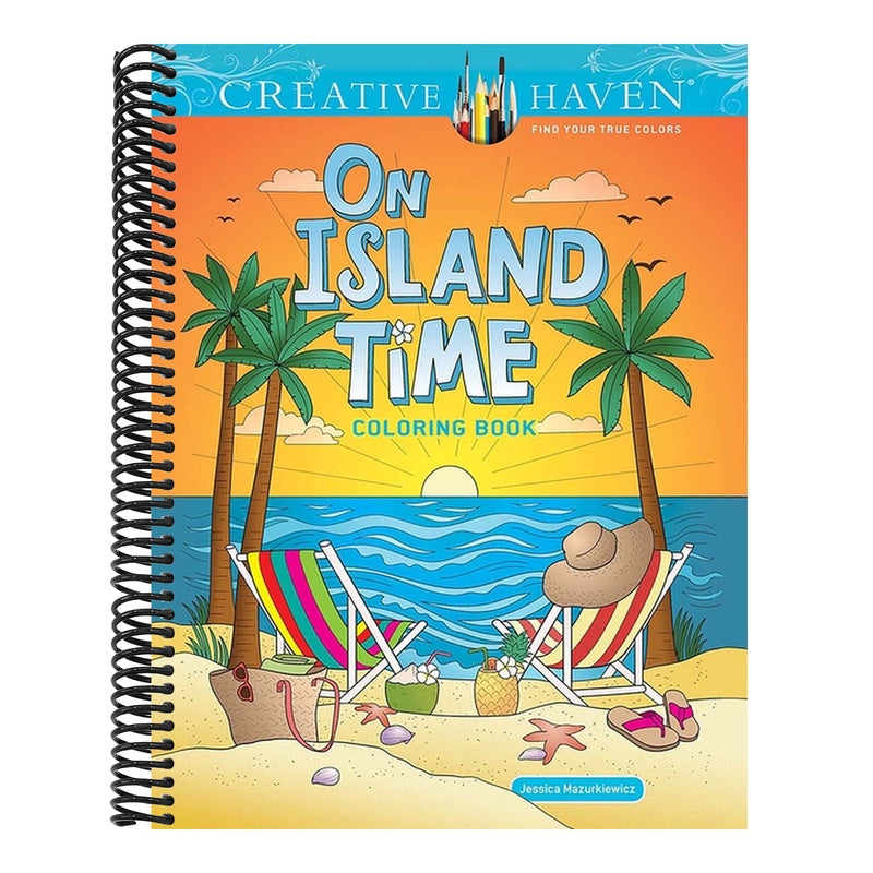 Creative Haven on Island Time Coloring Book