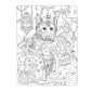 Creative Haven Dazzling Dogs Coloring Book (Spiral Bound)