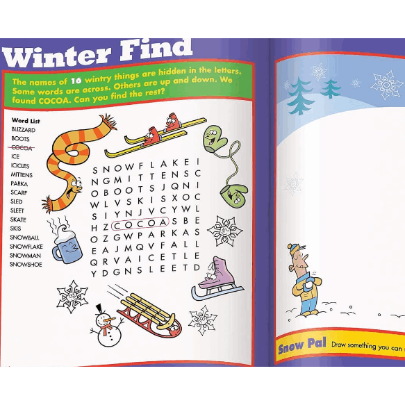 Christmas Puzzles: Kids Christmas Puzzle Book with Mazes, Hidden Pictures, Matching Games and More Than 100 Holiday Activities for Kids 6 and Up