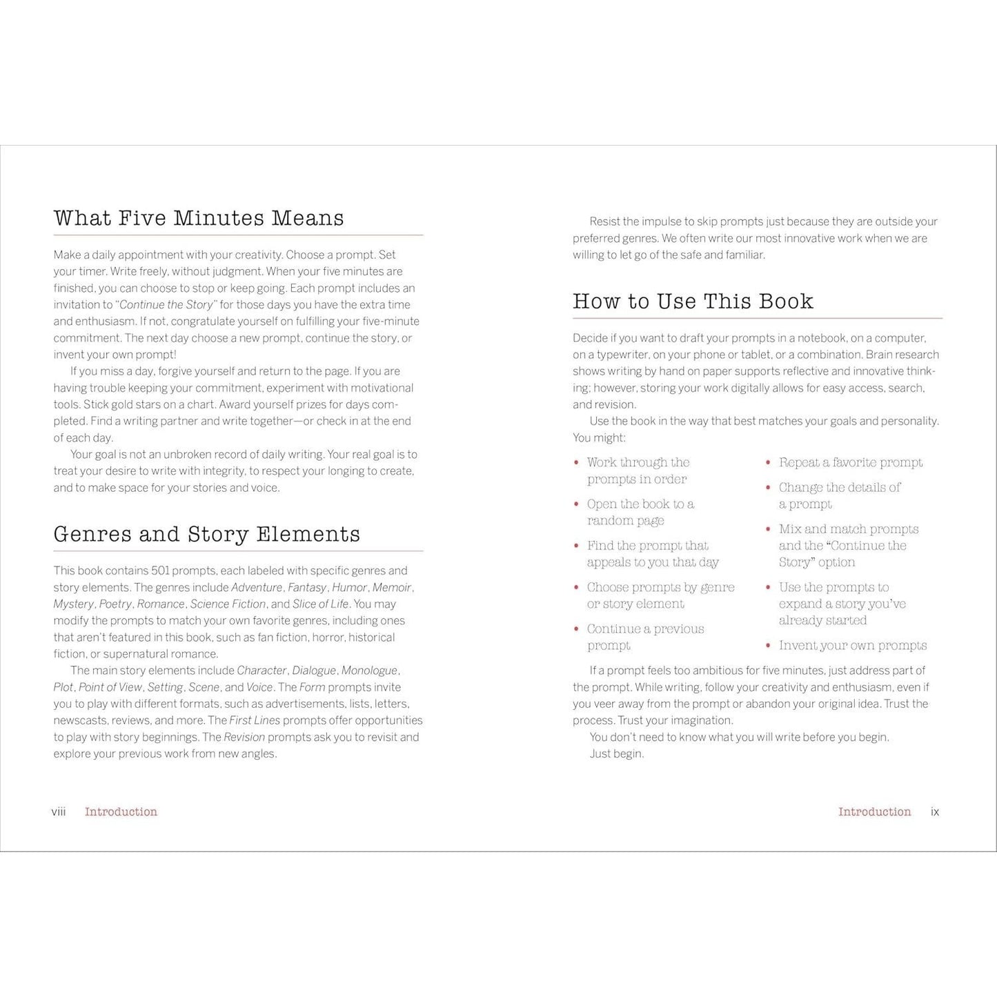 5-Minute Daily Writing Prompts: 501 Prompts to Unleash Creativity and Spark Inspiration