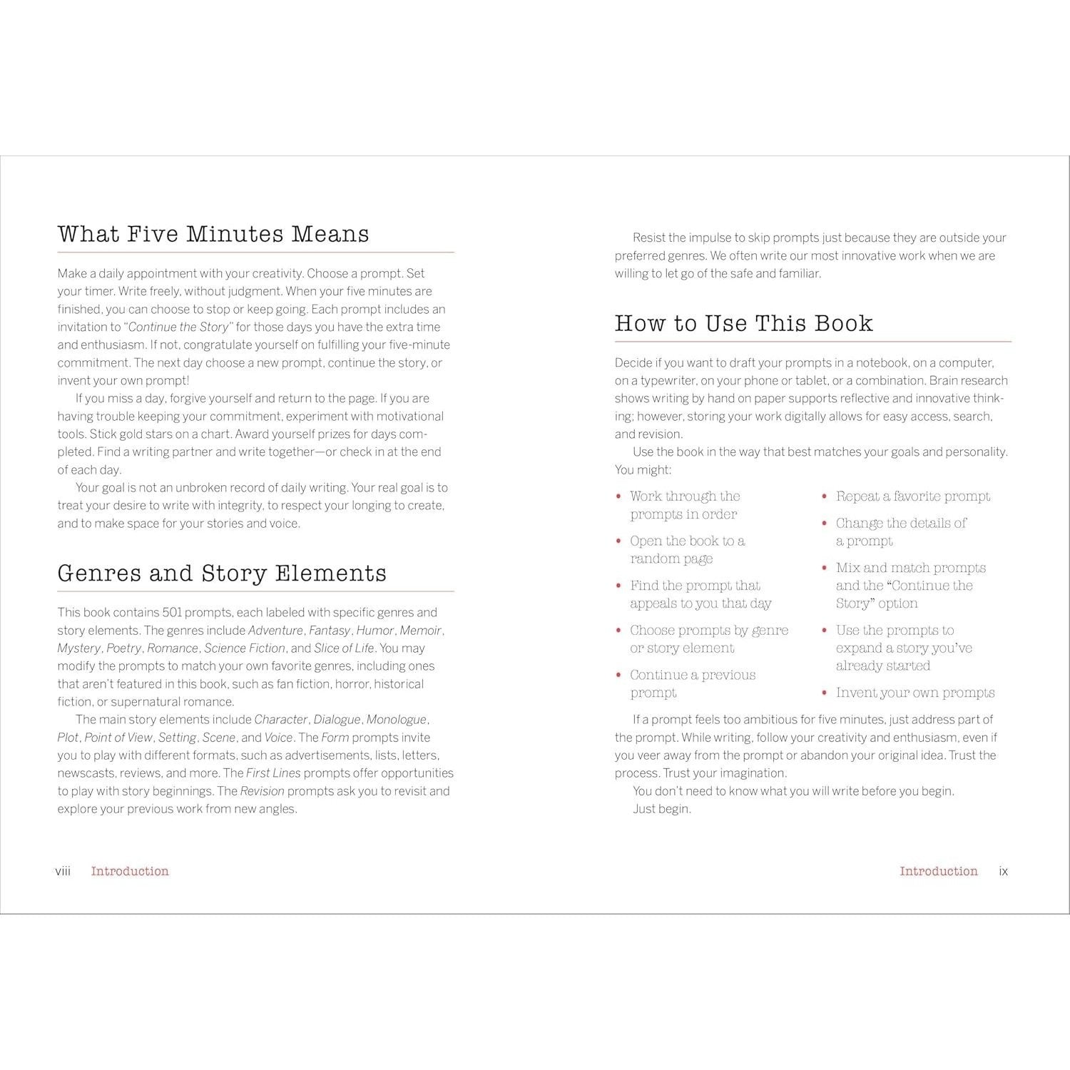 5-Minute Daily Writing Prompts: 501 Prompts to Unleash Creativity and Spark Inspiration