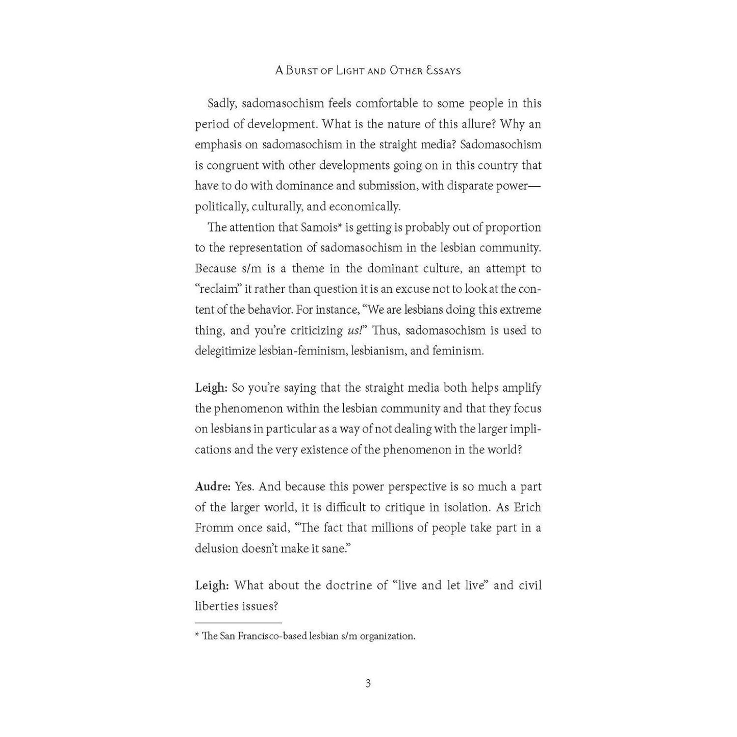 A Burst of Light and Other Essays