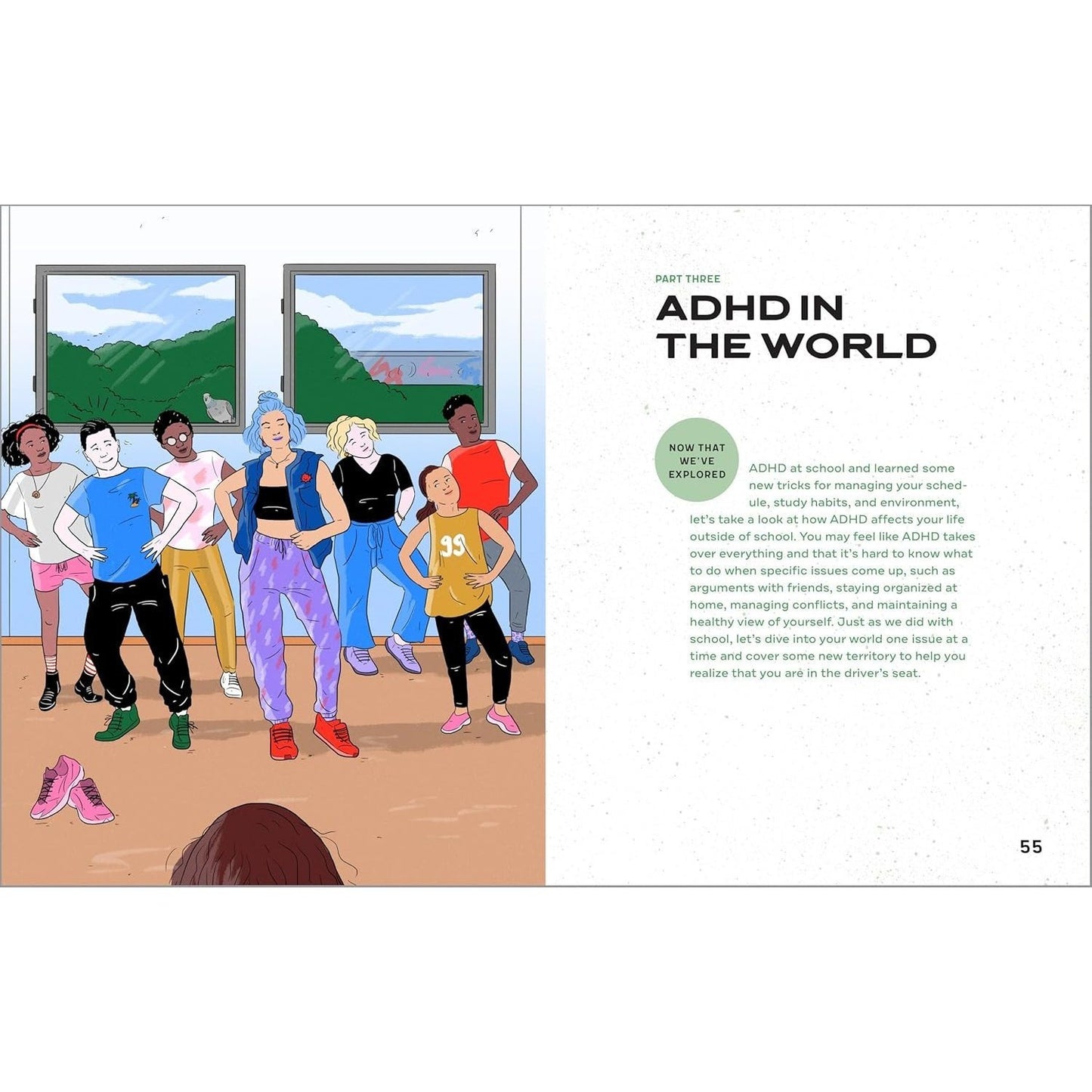 Thriving with ADHD Workbook for Teens: Improve Focus, Get Organized, and Succeed (Spiral Bound)