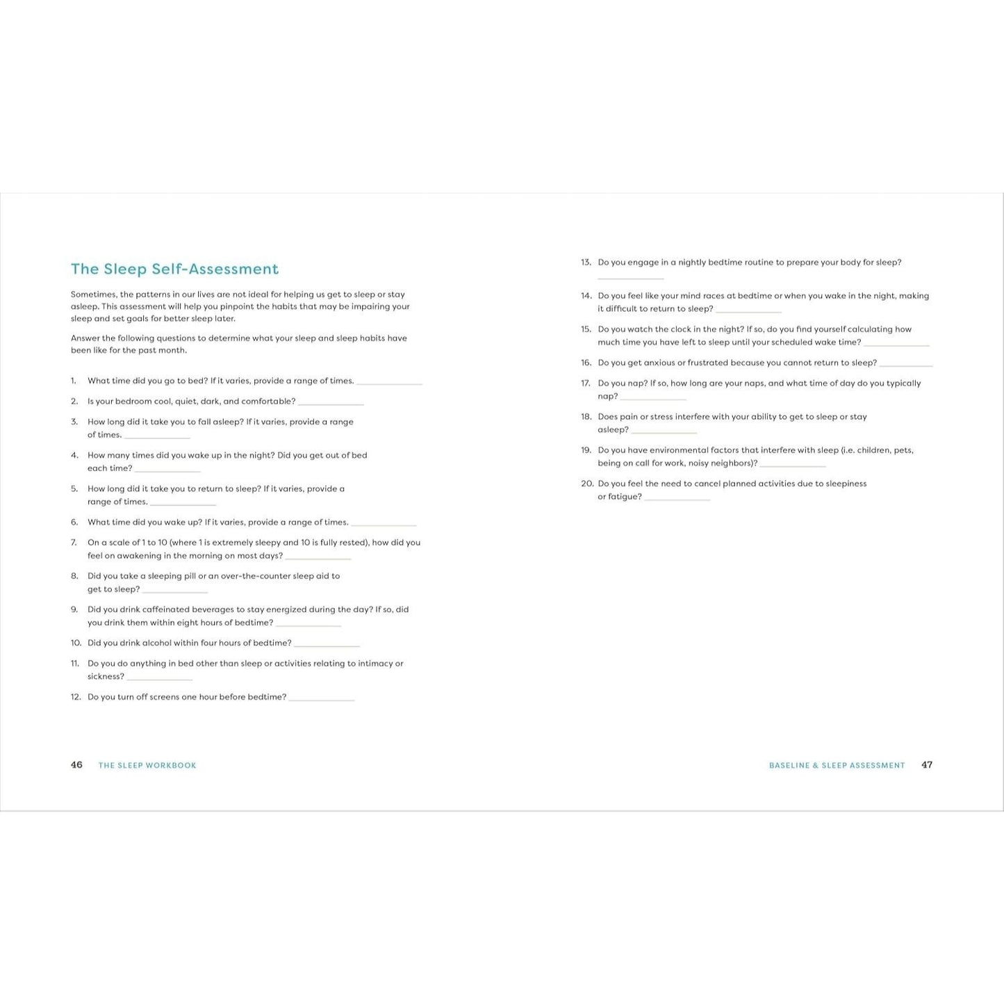 The Sleep Workbook: Easy Strategies to Break the Anxiety-Insomnia Cycle