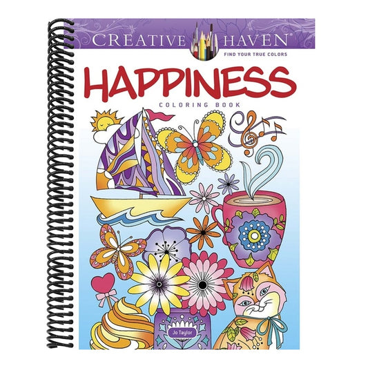 Creative Haven Happiness Coloring Book