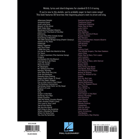 First 50 Songs You Should Play on Ukulele (Other) (Spiral Bound)
