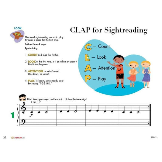 My First Piano Adventure, Writing Book B, Steps on the Staff: For the Young Beginner
