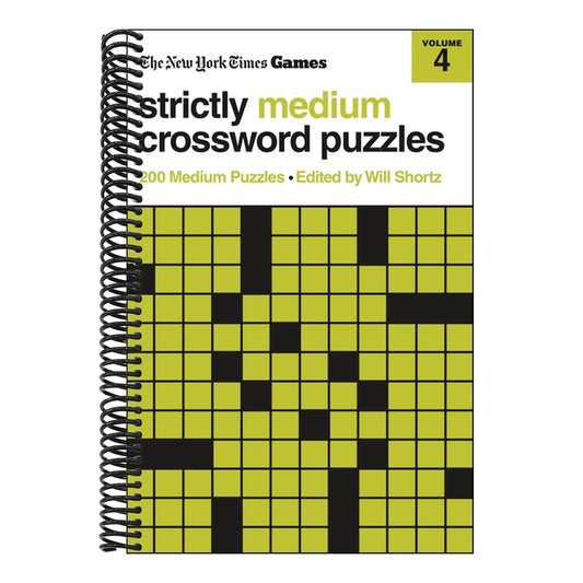 New York Times Games Strictly Medium Crossword Puzzles Volume 4: 200 Medium Puzzles