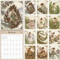 MUKAWA 2027 Wall Calendar, 12 Months of Woodland Fairy Views 11.5" × 14.7"
