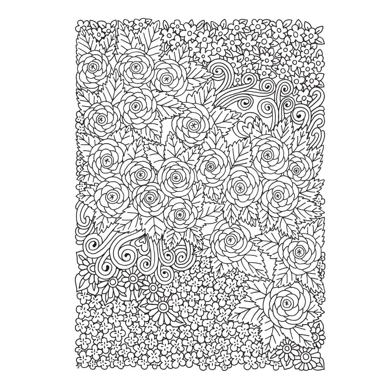 Creative Haven Entangled Gardens Coloring Book