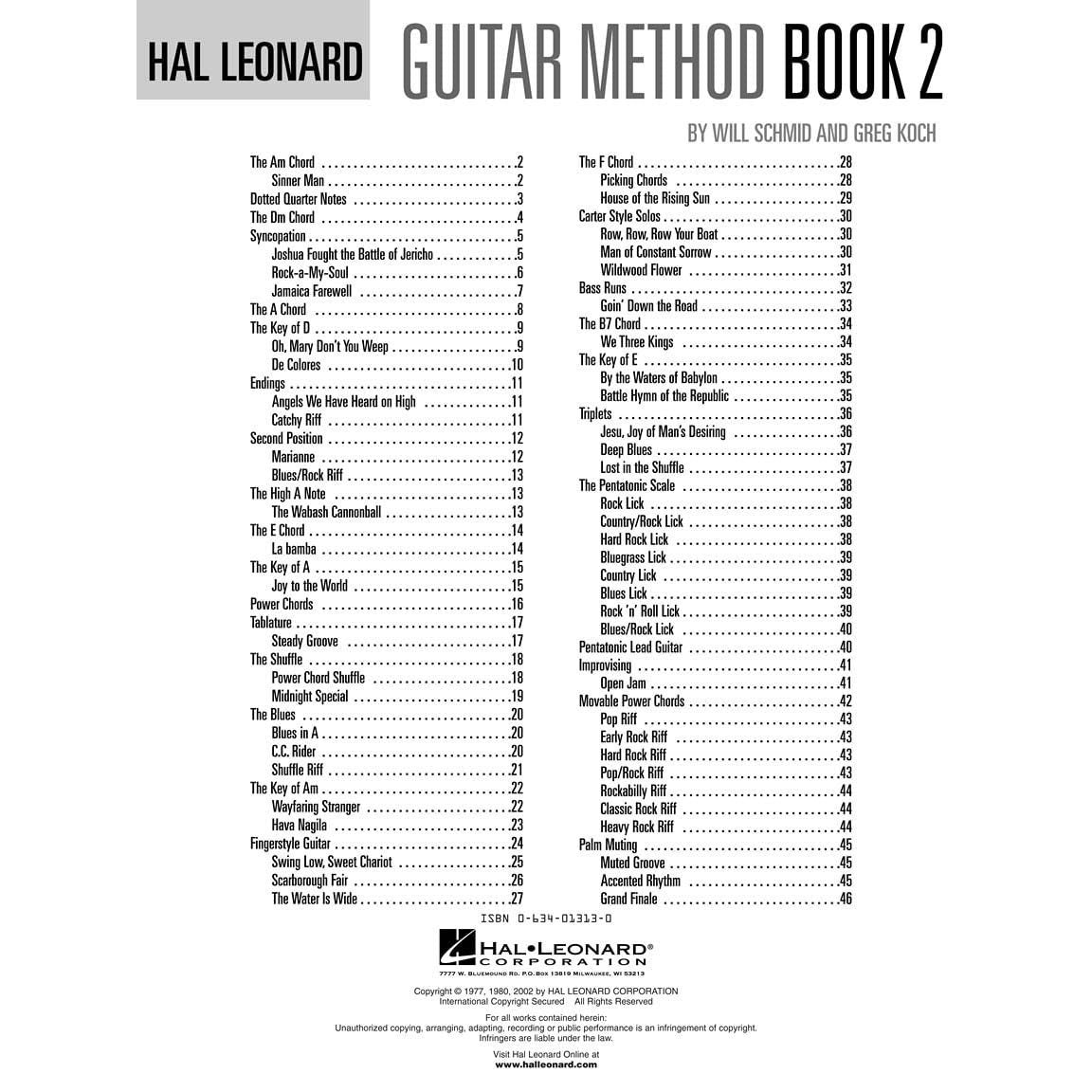 Guitar Method Book 2 Hal Leonard Beginner to Intermediate Guitar Lesson Book Learn Chords Fingerstyle Power Chords and Rhythm Techniques Includes Onli
