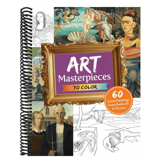 Art Masterpieces to Color: 60 Great Paintings from Botticelli to Picasso