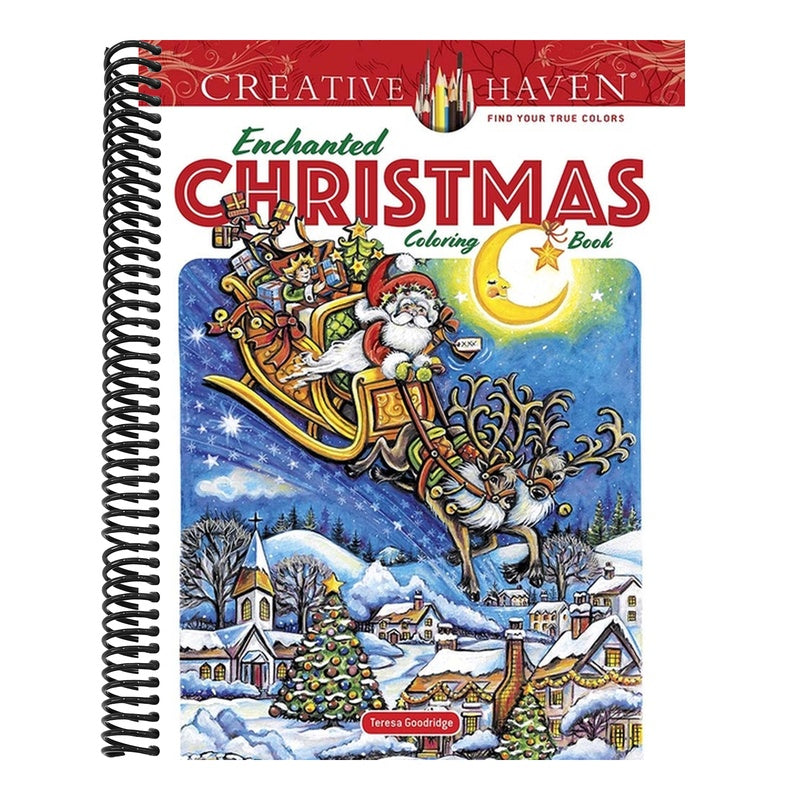 Creative Haven Enchanted Christmas Coloring Book
