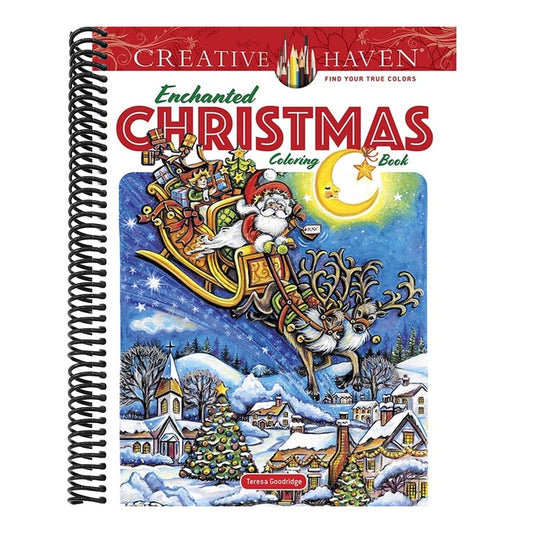 Creative Haven Enchanted Christmas Coloring Book