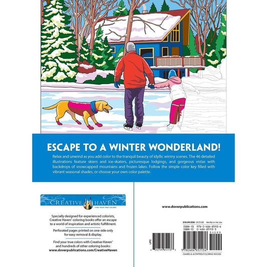 Creative Haven Charming Wintertime Scenes Color by Number