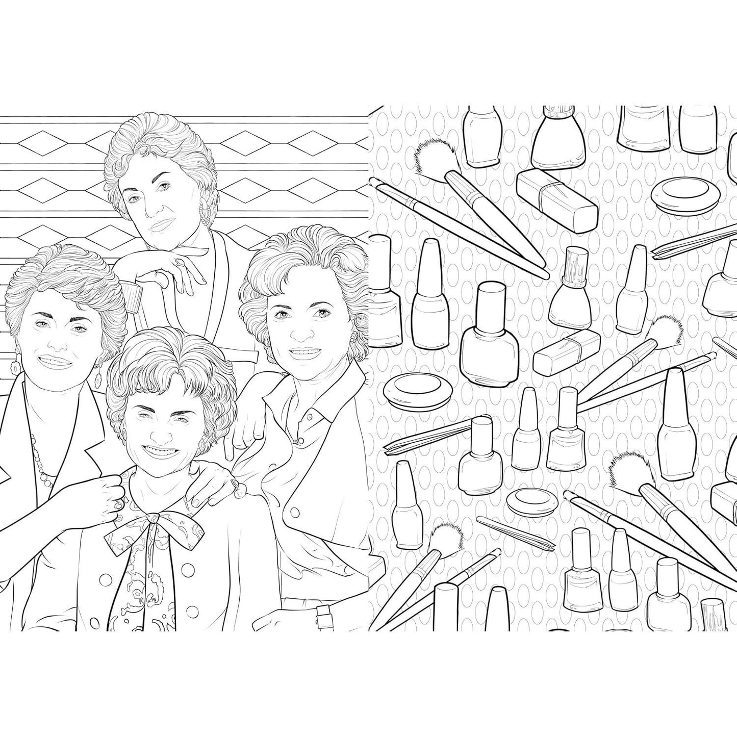 Art of Coloring: Golden Girls (Art of Coloring)