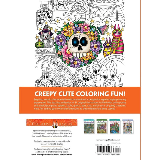 Creative Haven Haunted! Coloring Book: A World of Creepy and Cute