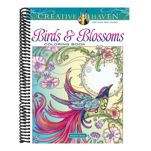 Creative Haven Birds and Blossoms Coloring Book