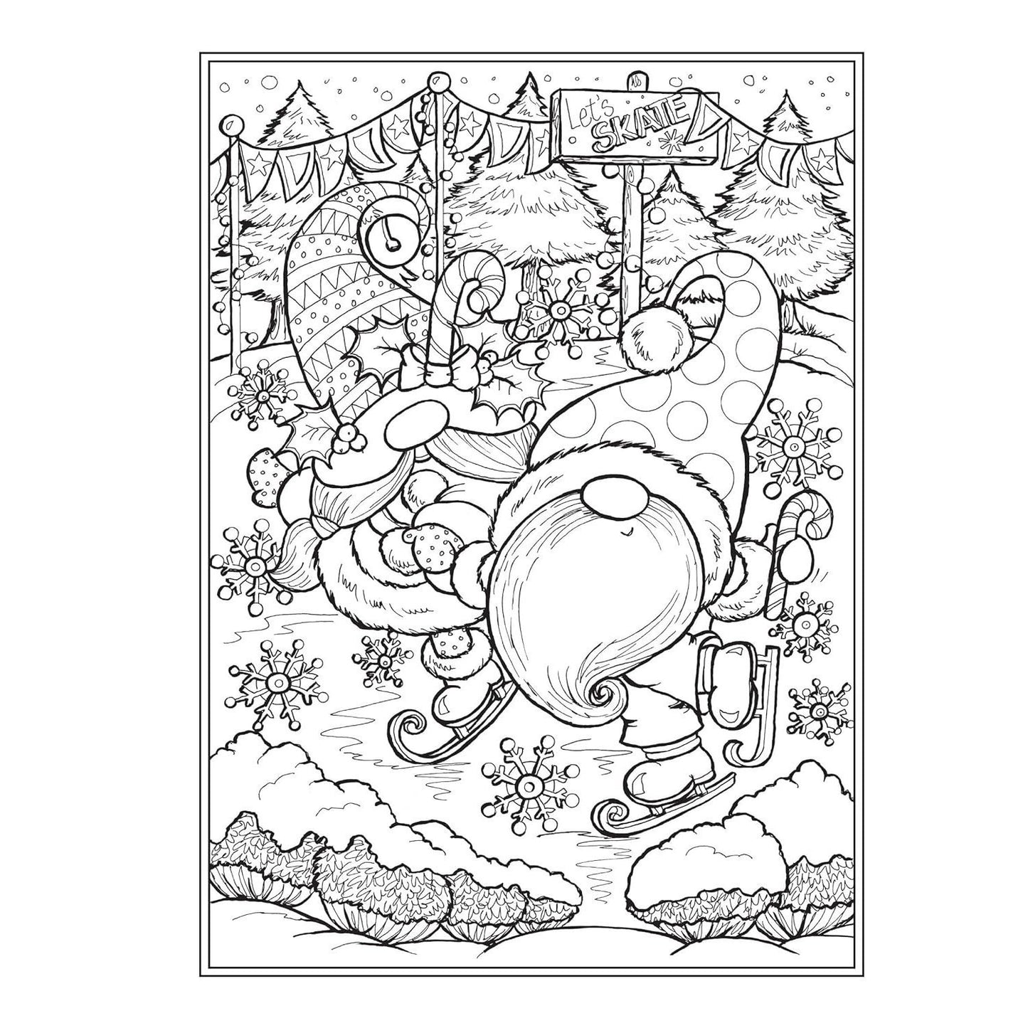Creative Haven Gnome Sweet Gnome Coloring Book (Spiral Bound)
