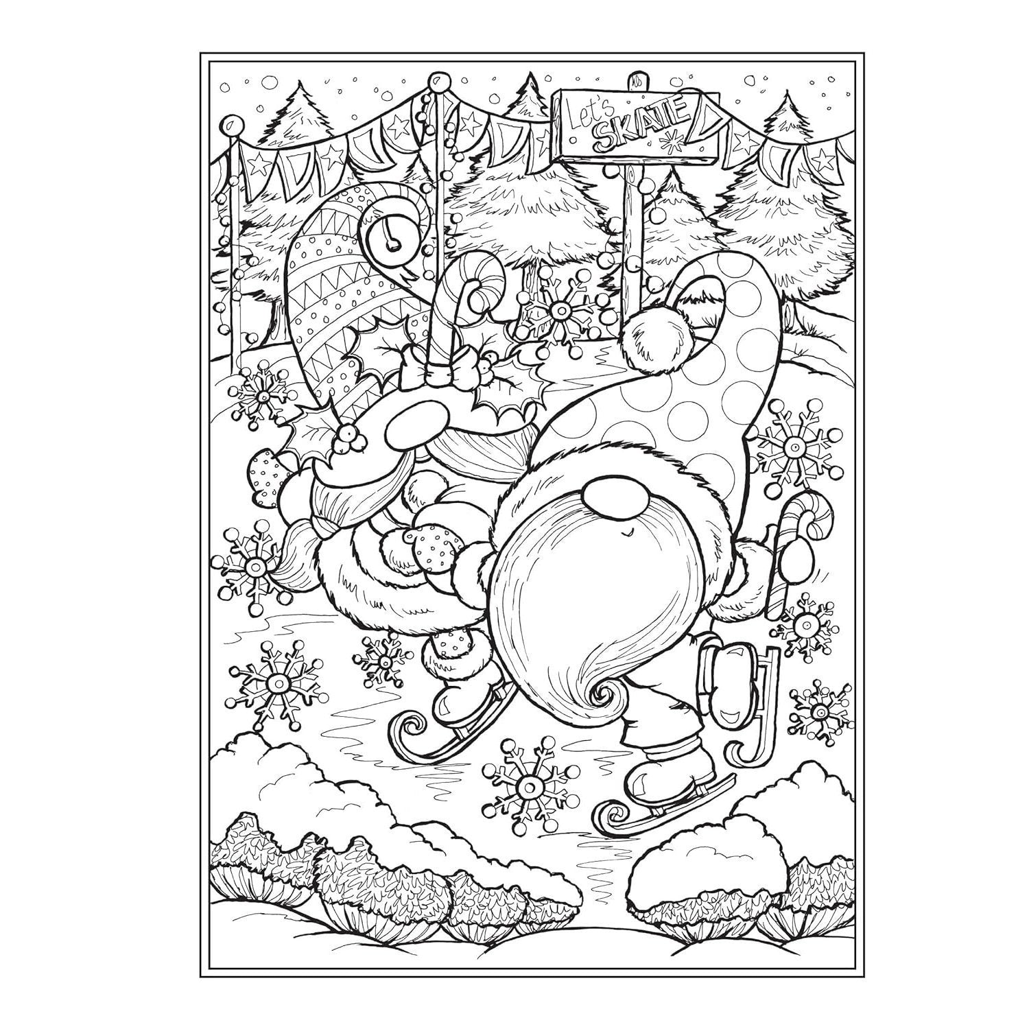 Creative Haven Gnome Sweet Gnome Coloring Book (Spiral Bound)
