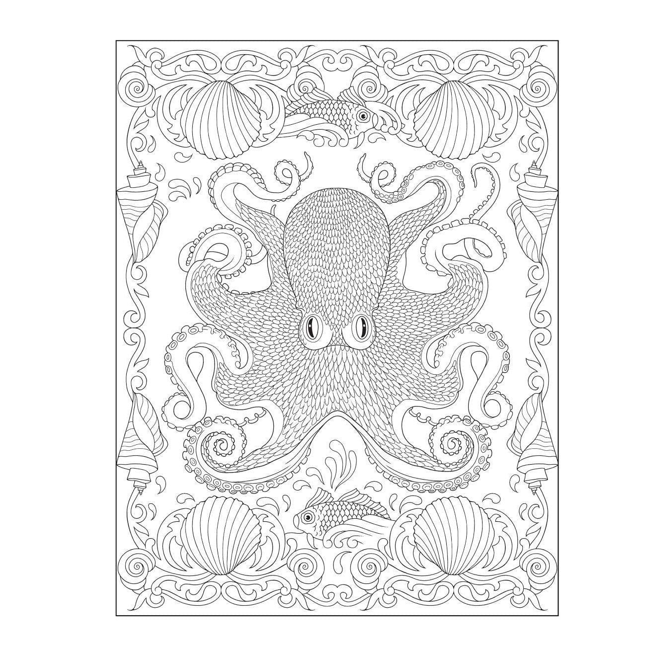 Creative Haven Enchanting Oceans Coloring Book
