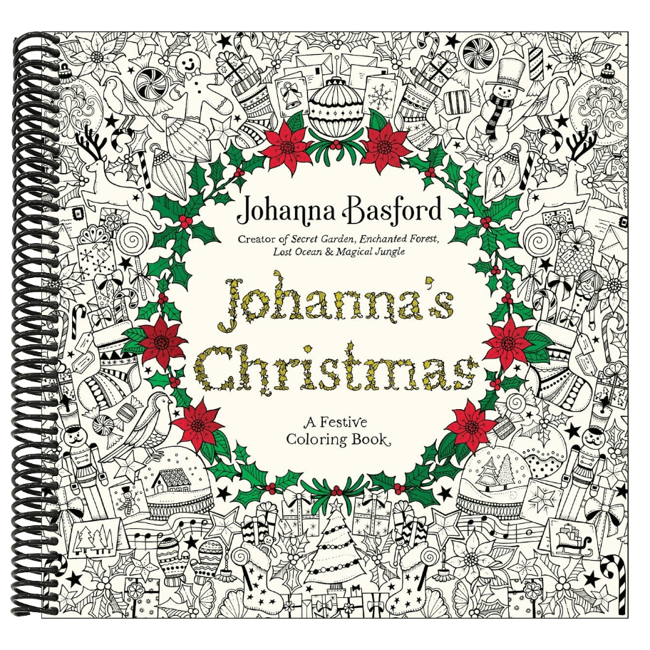Johanna's Christmas: A Festive Coloring Book for Adults (Spiral Bound)