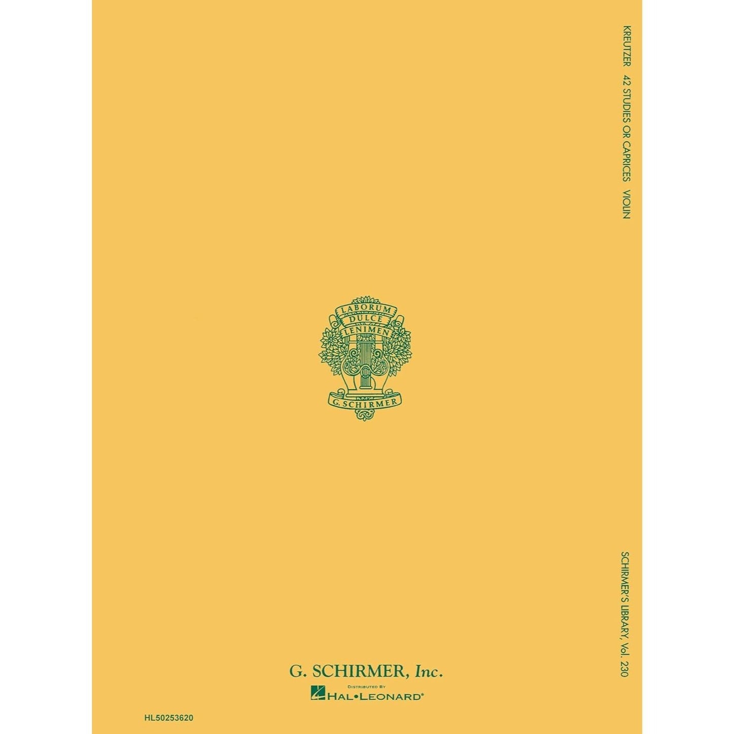 Kreutzer - 42 Studies or Caprices Violin Sheet Music for Intermediate to Advanced Players Schirmer Library of Classics Volume 230