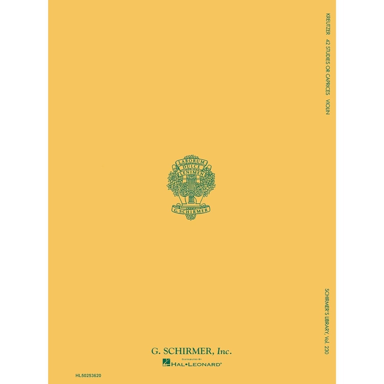 Kreutzer - 42 Studies or Caprices Violin Sheet Music for Intermediate to Advanced Players Schirmer Library of Classics Volume 230