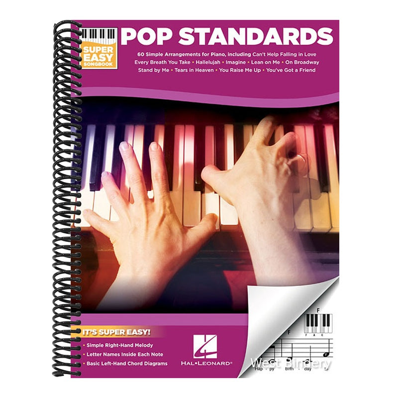 Pop Standards - Super Easy Songbook Beginner Piano Sheet Music 60 Classic Songs with Simple Right-Hand Melodies and Chords Easy Piano Arrangements for