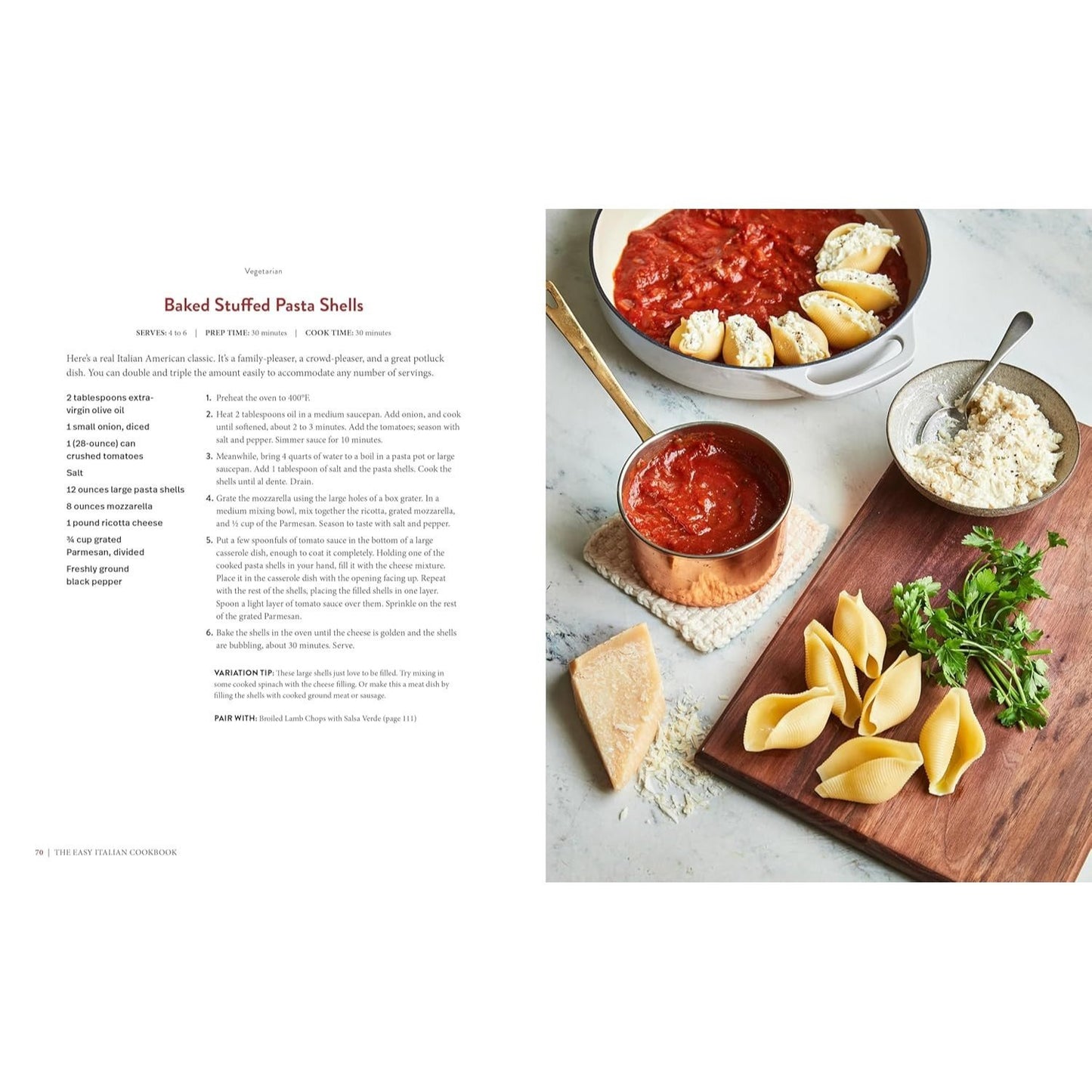 The Easy Italian Cookbook: 100 Quick and Authentic Recipes