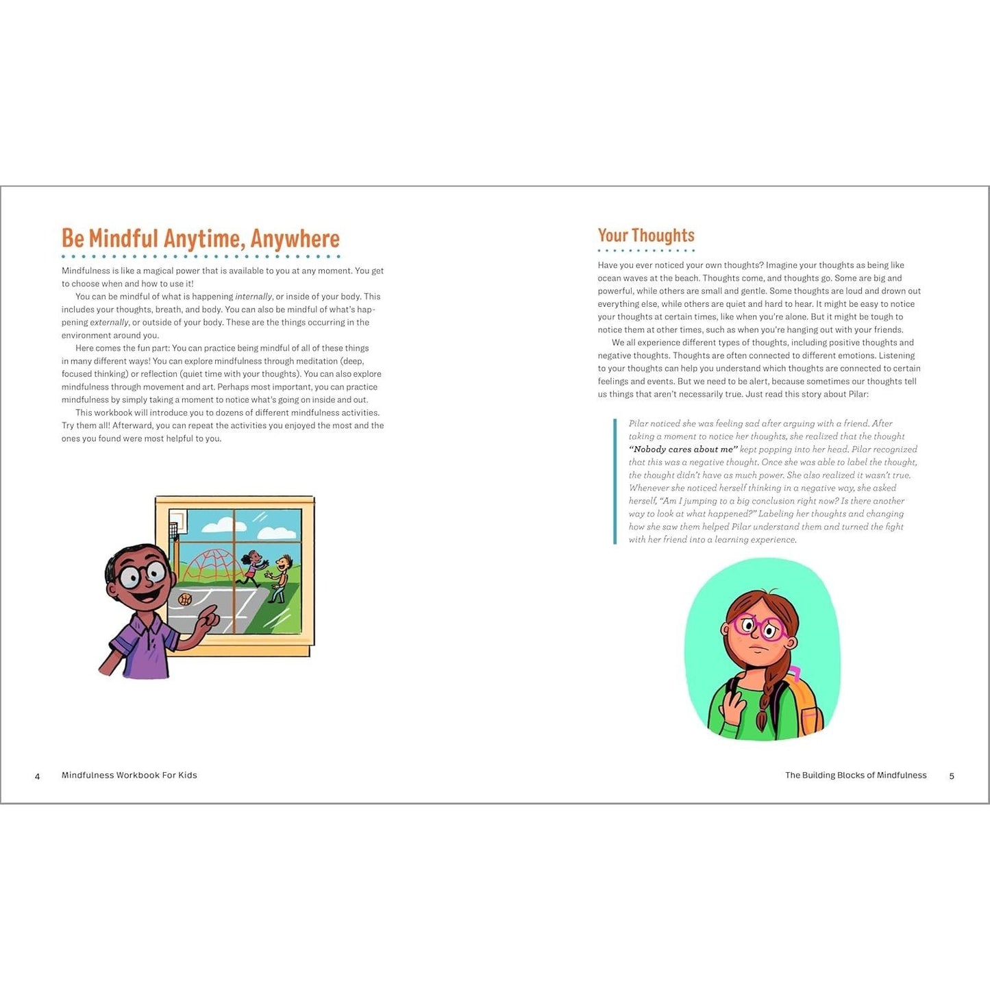 Mindfulness Workbook for Kids: 60+ Activities to Focus, Stay Calm, and Make Good Choices (Health and Wellness Workbooks for Kids) (Spiral Bound)