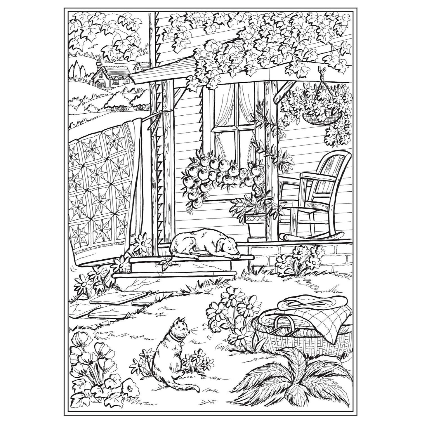 Creative Haven Home Sweet Home Coloring Book (Spiral Bound)