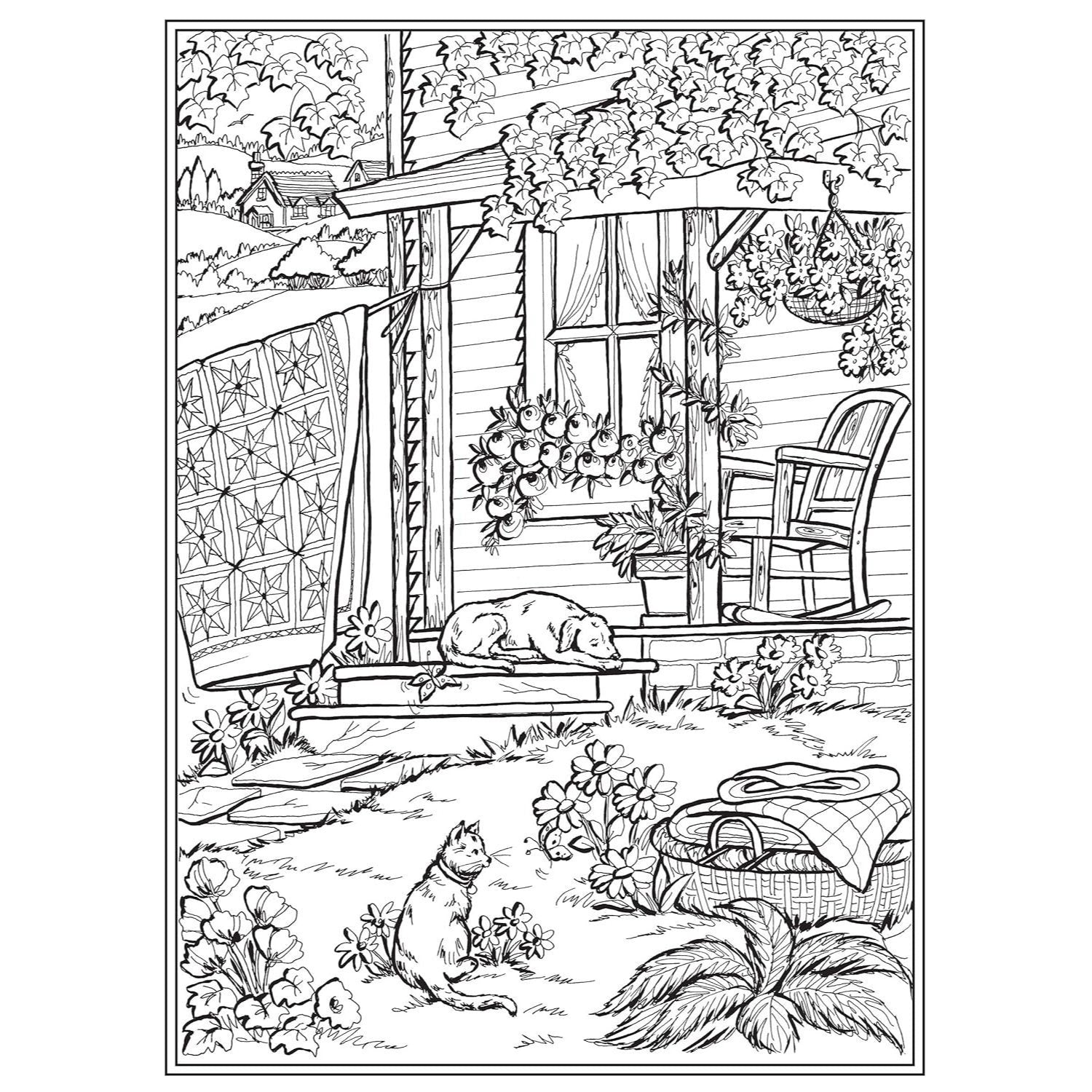 Creative Haven Home Sweet Home Coloring Book (Spiral Bound)