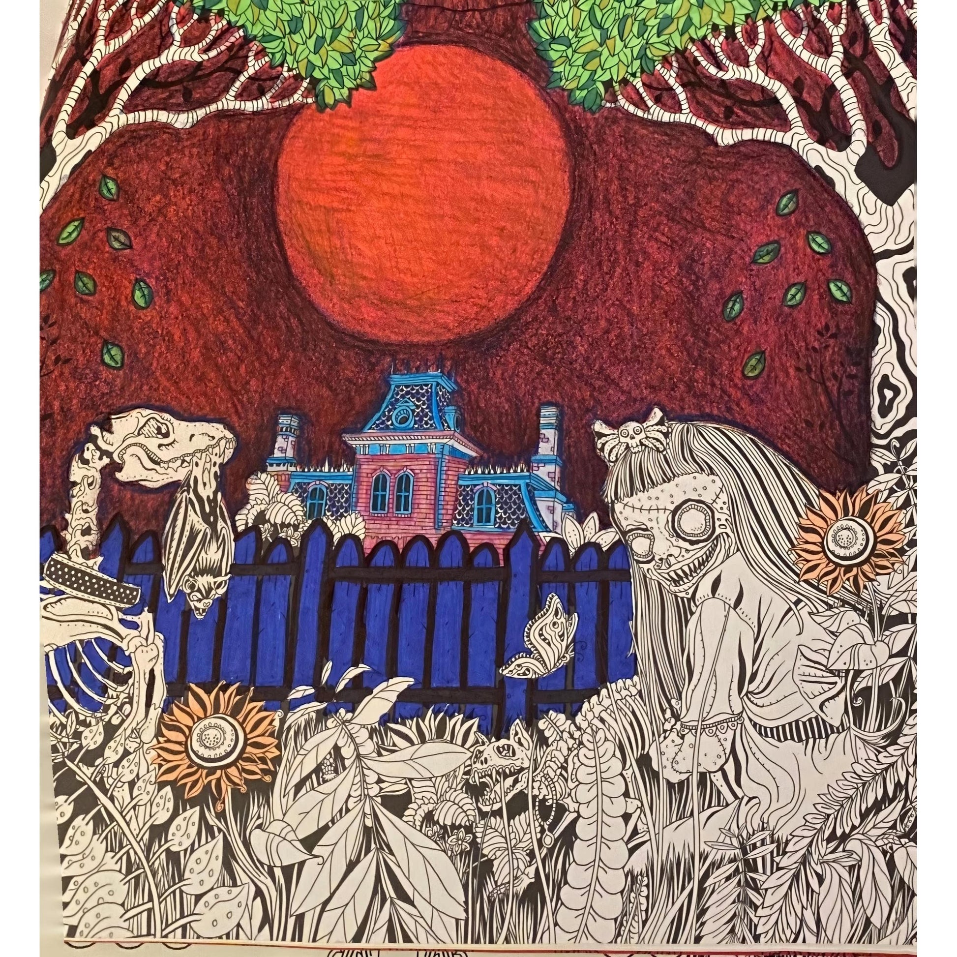 The Beauty of Horror 1: A Goregeous Coloring Book (Spiral Bound)