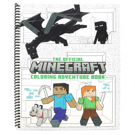 The Official Minecraft Coloring Adventures Book: Create, Explore, Color!: For Young Artists and Kids 5-10 (Spiral Bound)