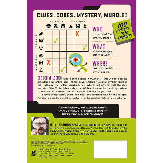 Murdle: Volume 2: 100 Elementary to Impossible Mysteries to Solve Using Logic, Skill, and the Power of Deduction (Spiral Bound)