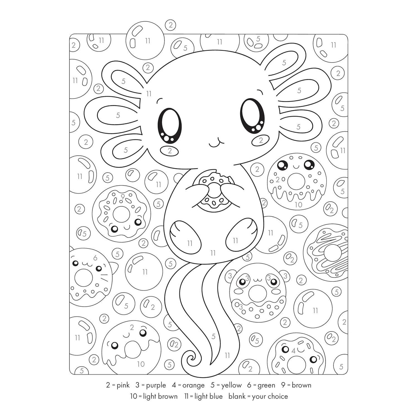 Cute Kawaii Color by Number