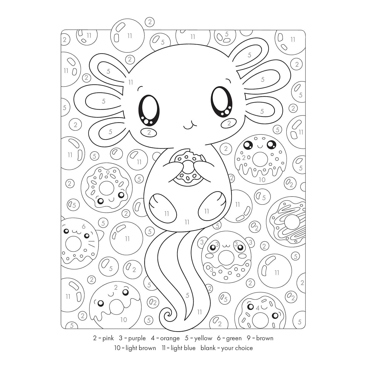 Cute Kawaii Color by Number