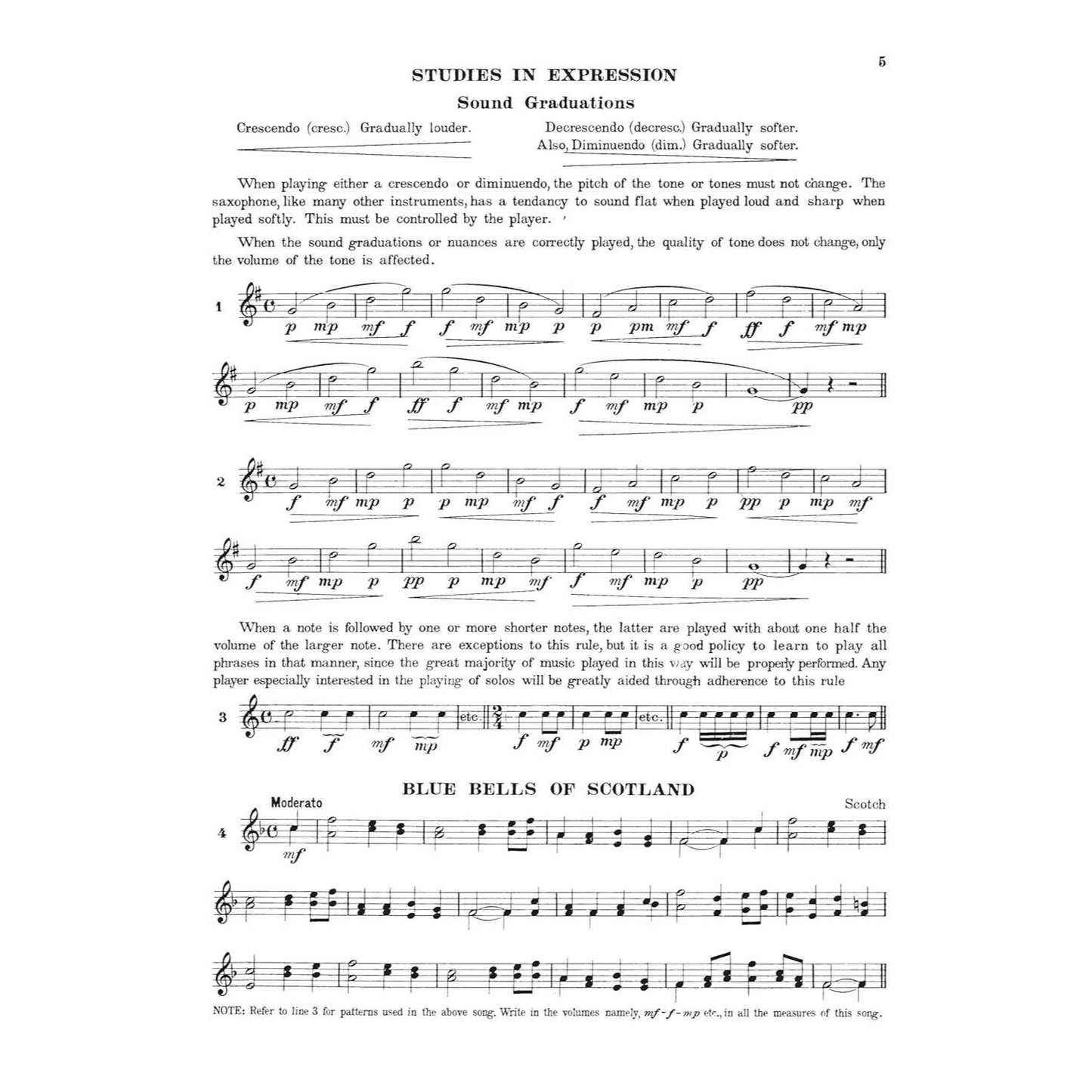 Rubank Intermediate Method Saxophone (Rubank Educational Library 68) - Saxophone Music Book for CL