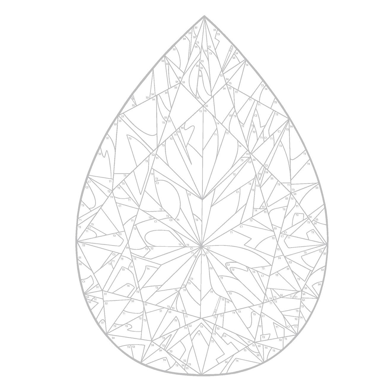 Creative Haven Gemstones Color by Number