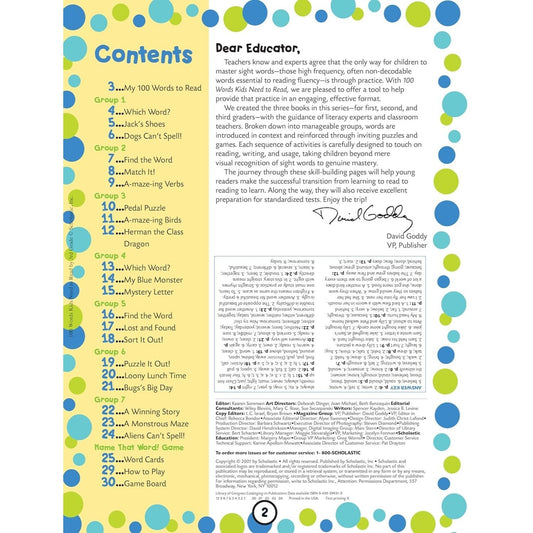 100 Words Kids Need to Read by 3rd Grade: Sight Word Practice to Build Strong Readers (Spiral Bound)